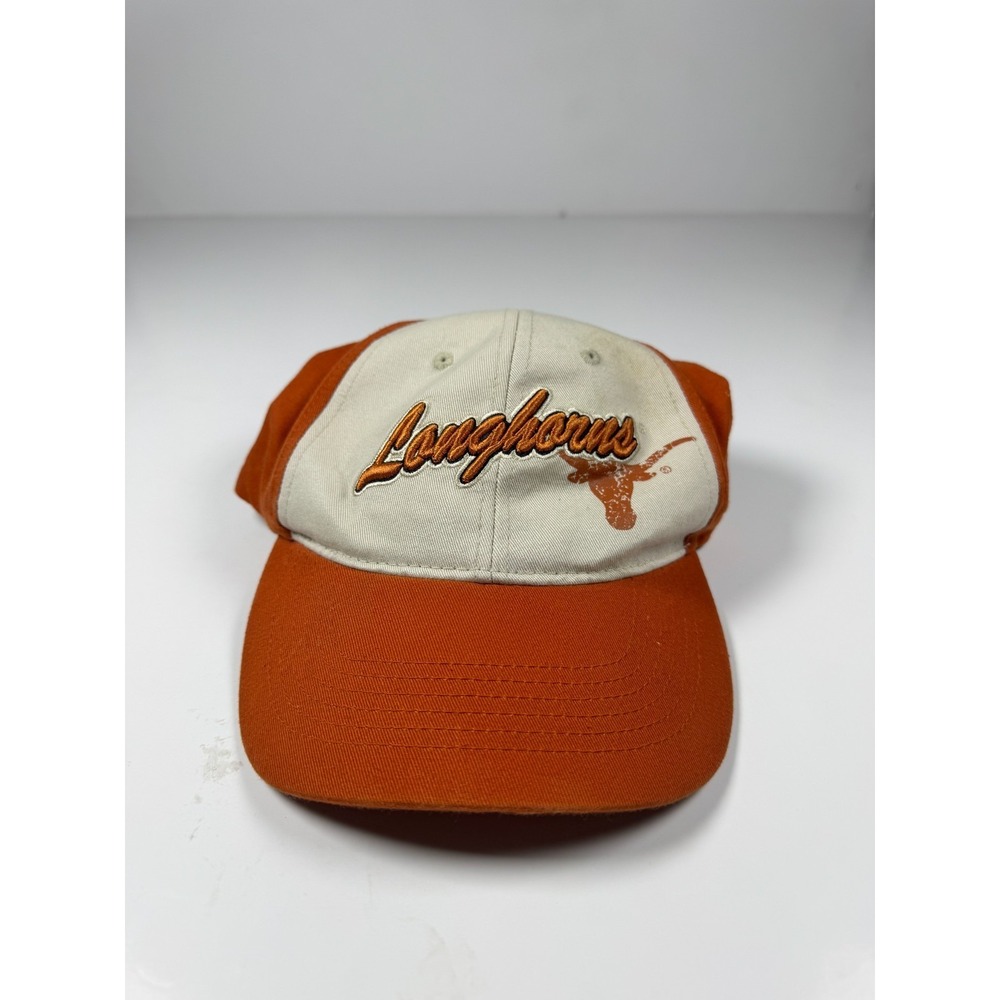 Captivating Headwear NCAA Texas Longhorns Curved Bill Mens Orange Strapback Cap